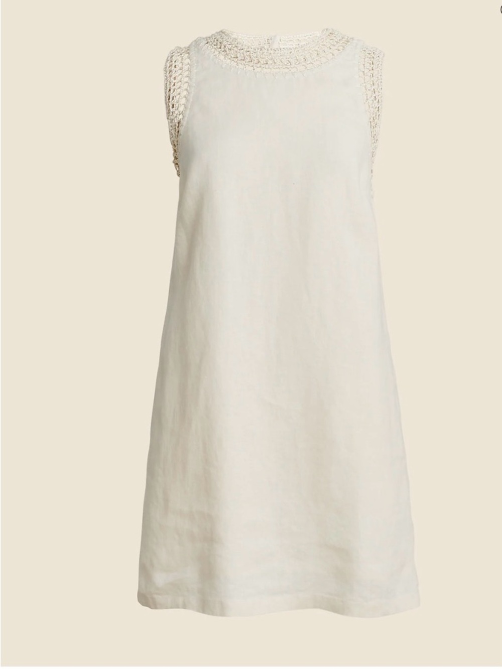 J.CREW Maxine Crochet-Trim Shift Dress in Linen NWT - Picture 5 of 8